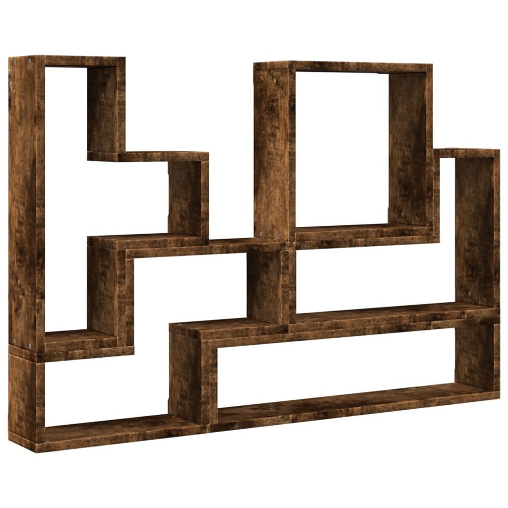 vidaXL Regal Wandregal Räuchereiche 96x12x64 cm günstig online kaufen