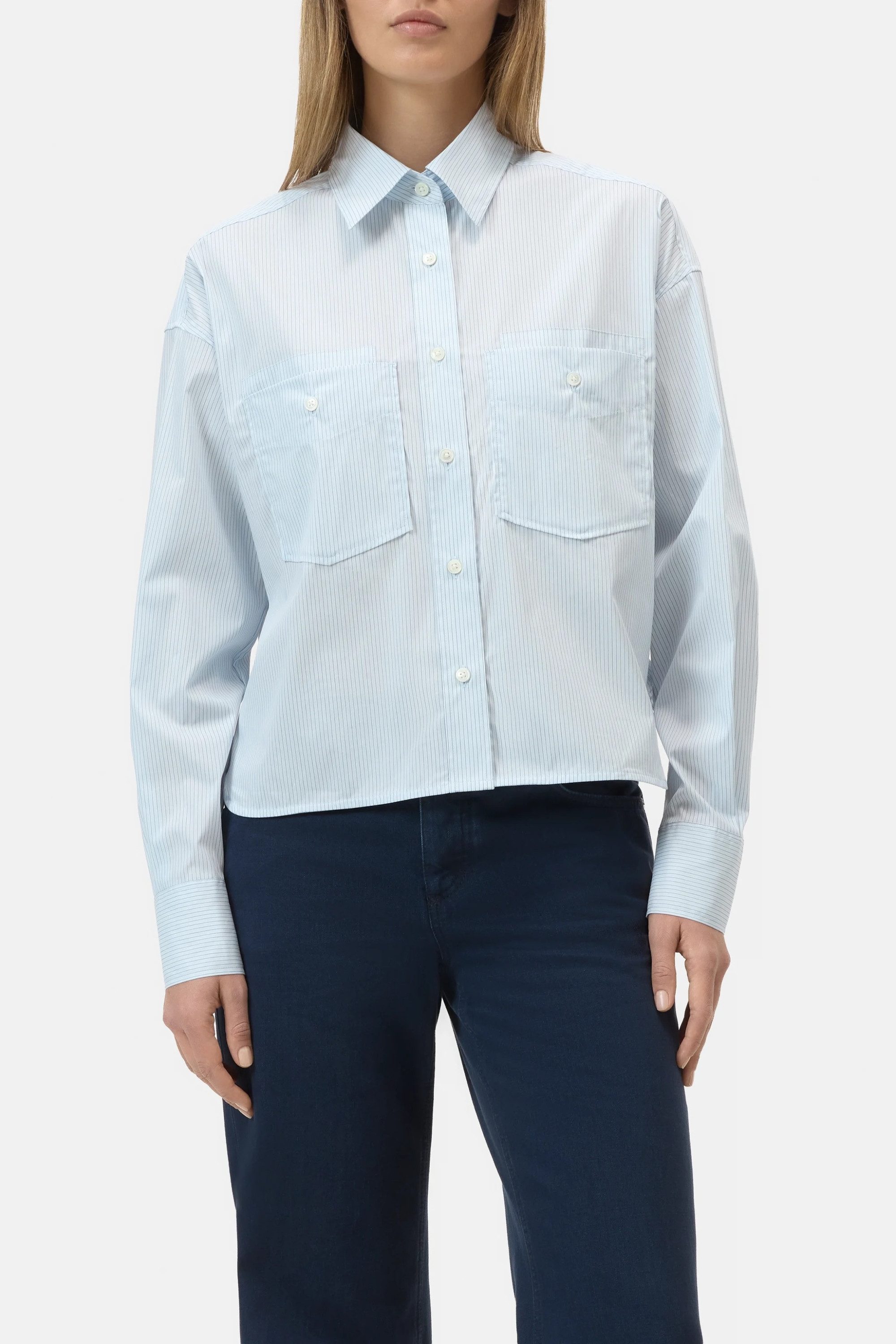 CLOSED Блузкиtop Cropped front oversized shirt