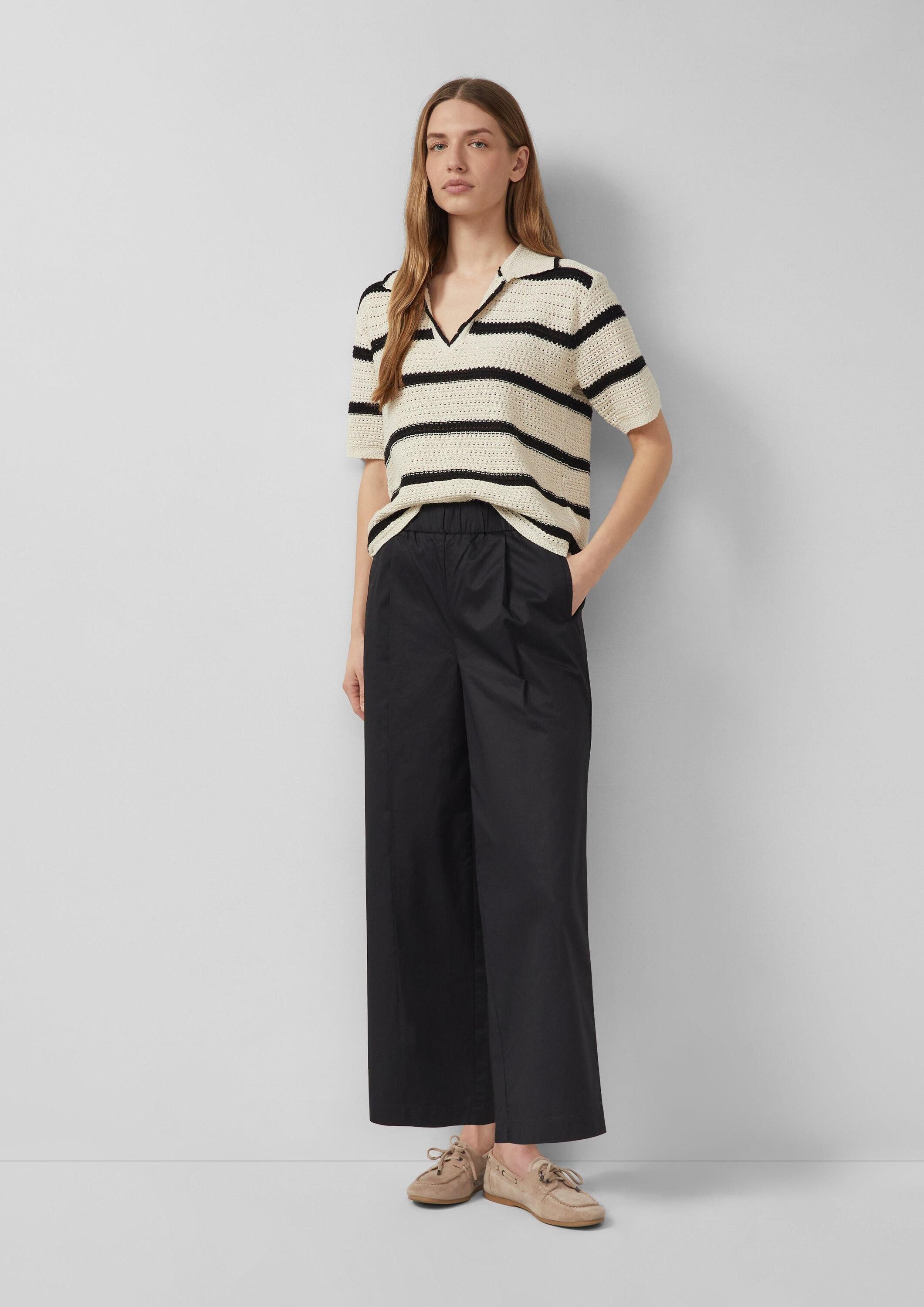s.Oliver Culotte Hose Wide-Leg-Culotte aus Twill – Bild 5 von 5