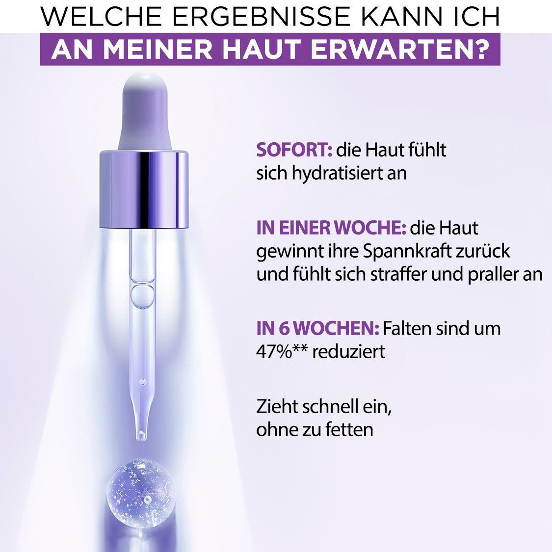 L'ORÉAL PARIS Gesichtsserum Revitalift Filler Anti-Falten Serum, mit Hyaluron