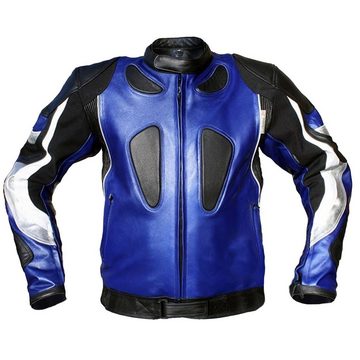 German Wear Motorradjacke GW401J Lederjacke Motorradjacke Kombijacke aus Rindsleder