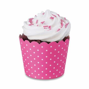 STÄDTER Muffinform Cupcake Pink-Weiß Mini 12 Stück