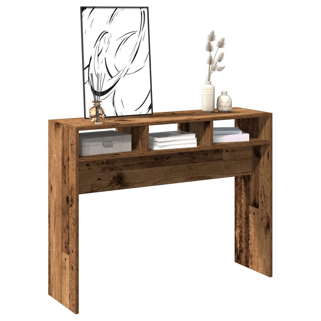 vidaXL Konsolentisch NA Konsolentisch Altholz-Optik 105x30x80 cm Spanplatte Beistelltisch