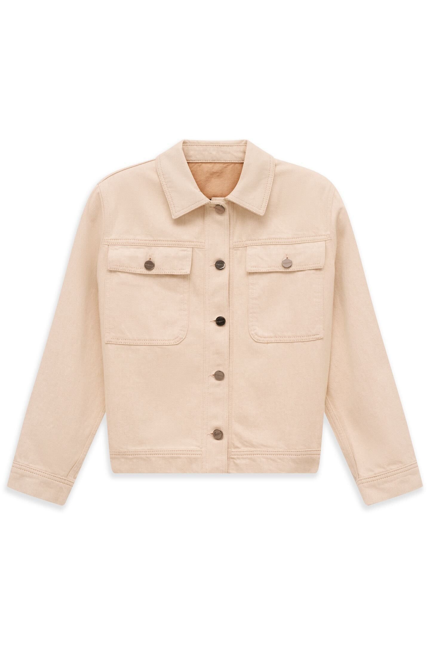 bugatti Jeansjacke Loose Fit aus Baumwolle mit Hemdkragen