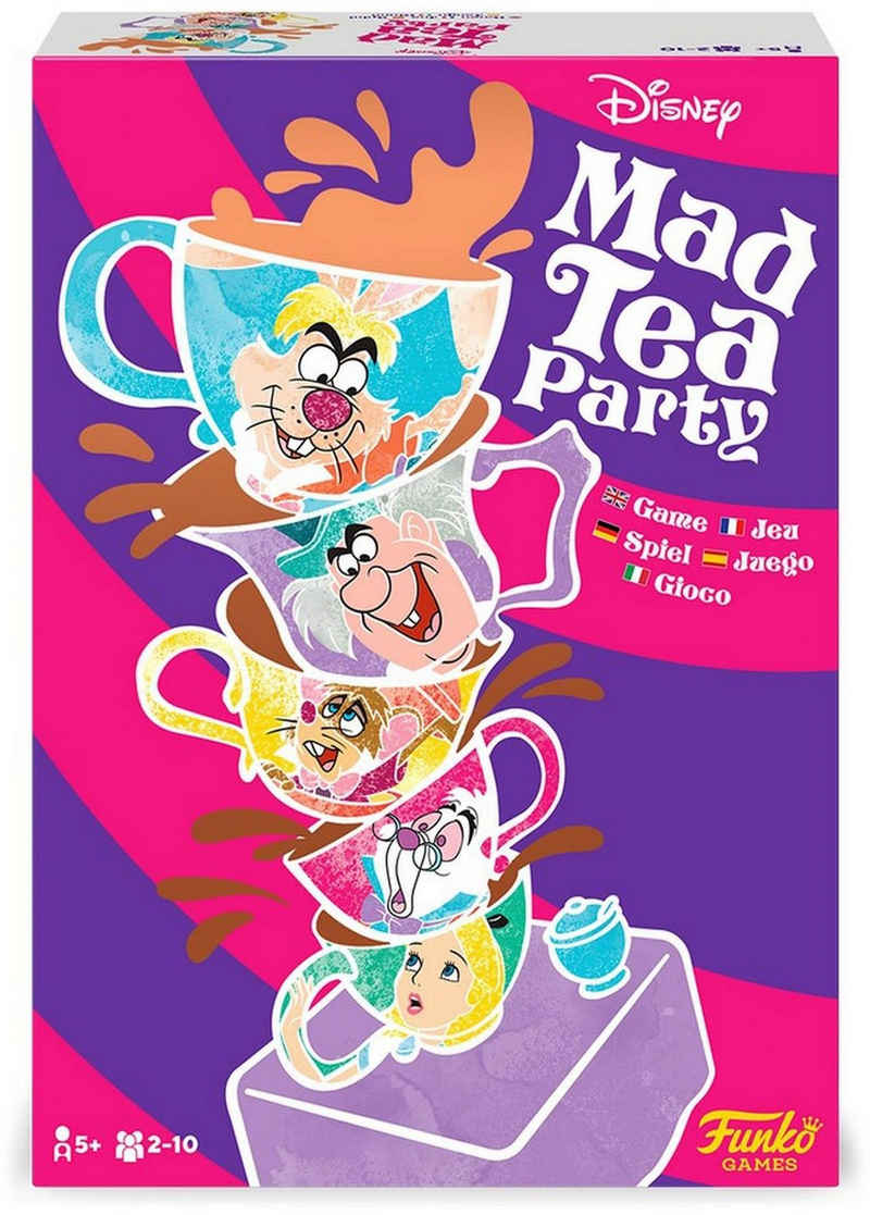 Funko GAMES Spiel, Familienspiel Disney - Mad Tea Party
