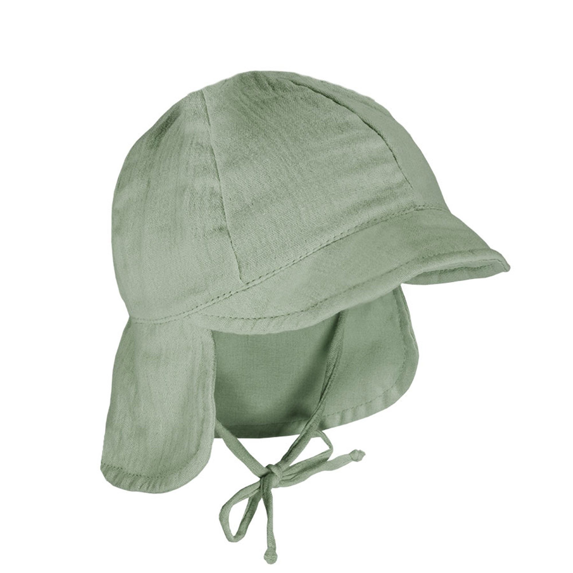 MAXIMO Schirmmütze Musselin, Nackenschutz, Bindeband, Unisex, UV-Schutz