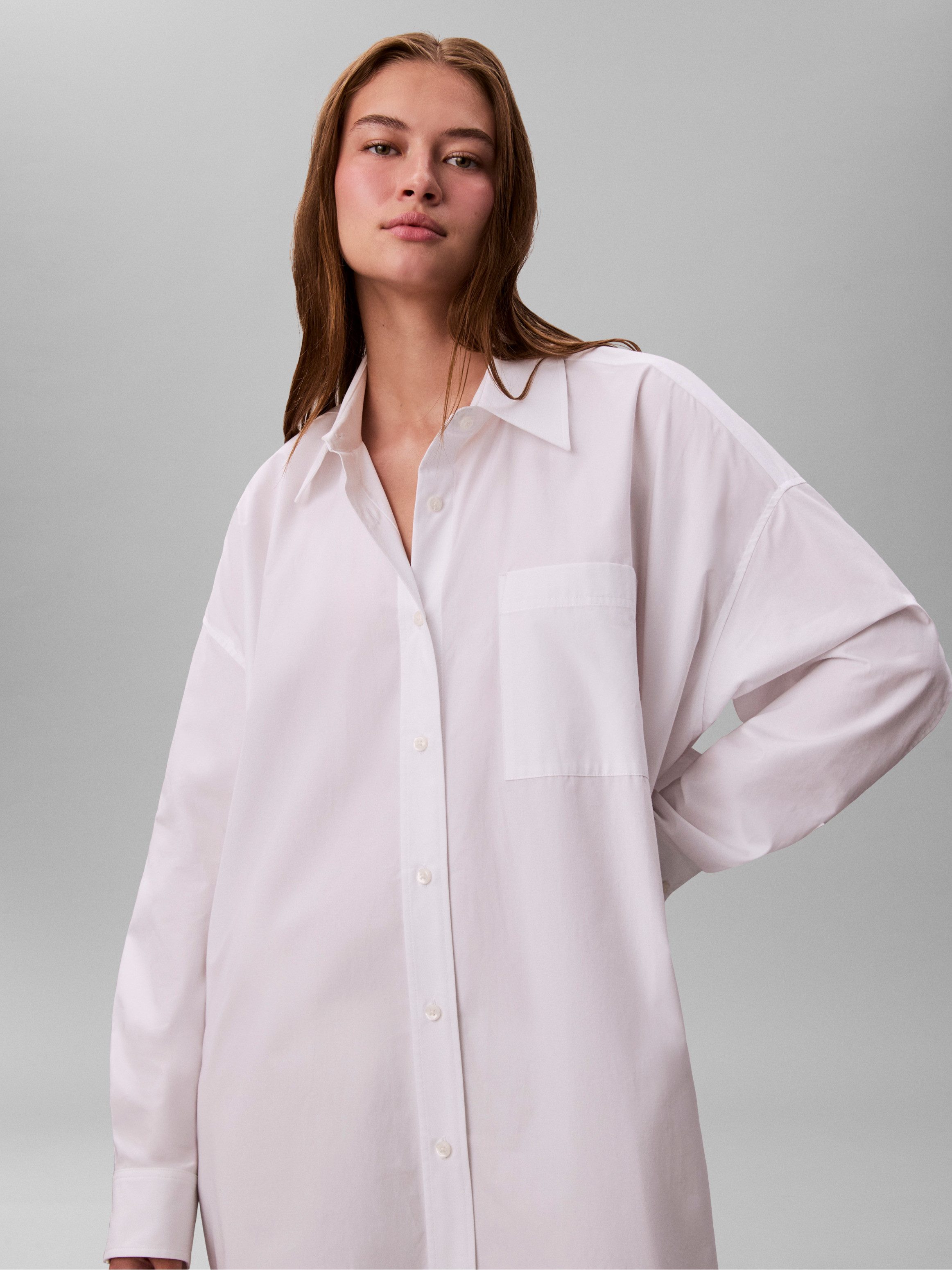 Calvin Klein Jeans Hemdblusenkleid Cotton Oversized Mini Shirtdress im Oversize-Style