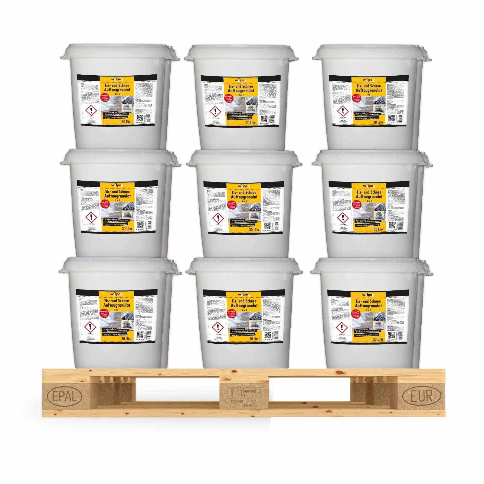 wilpeg® Sand Eis- & Schnee Auftaugranulat 2in1 - Taugranulat - 18x 30 Liter Eimer