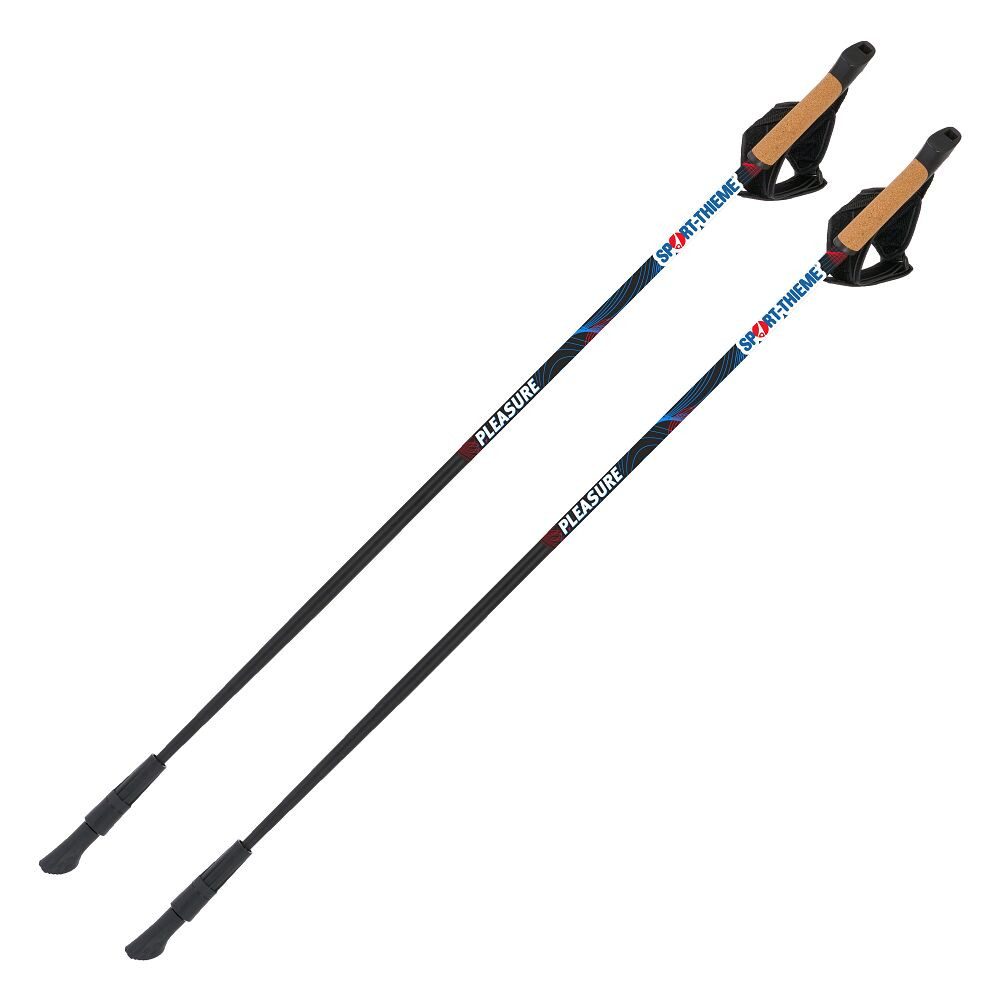 Sport-Thieme Nordic-Walking-Stöcke Nordic Walking Stöcke Pleasure, Für ambitionierte, fortgeschrittene Sportler