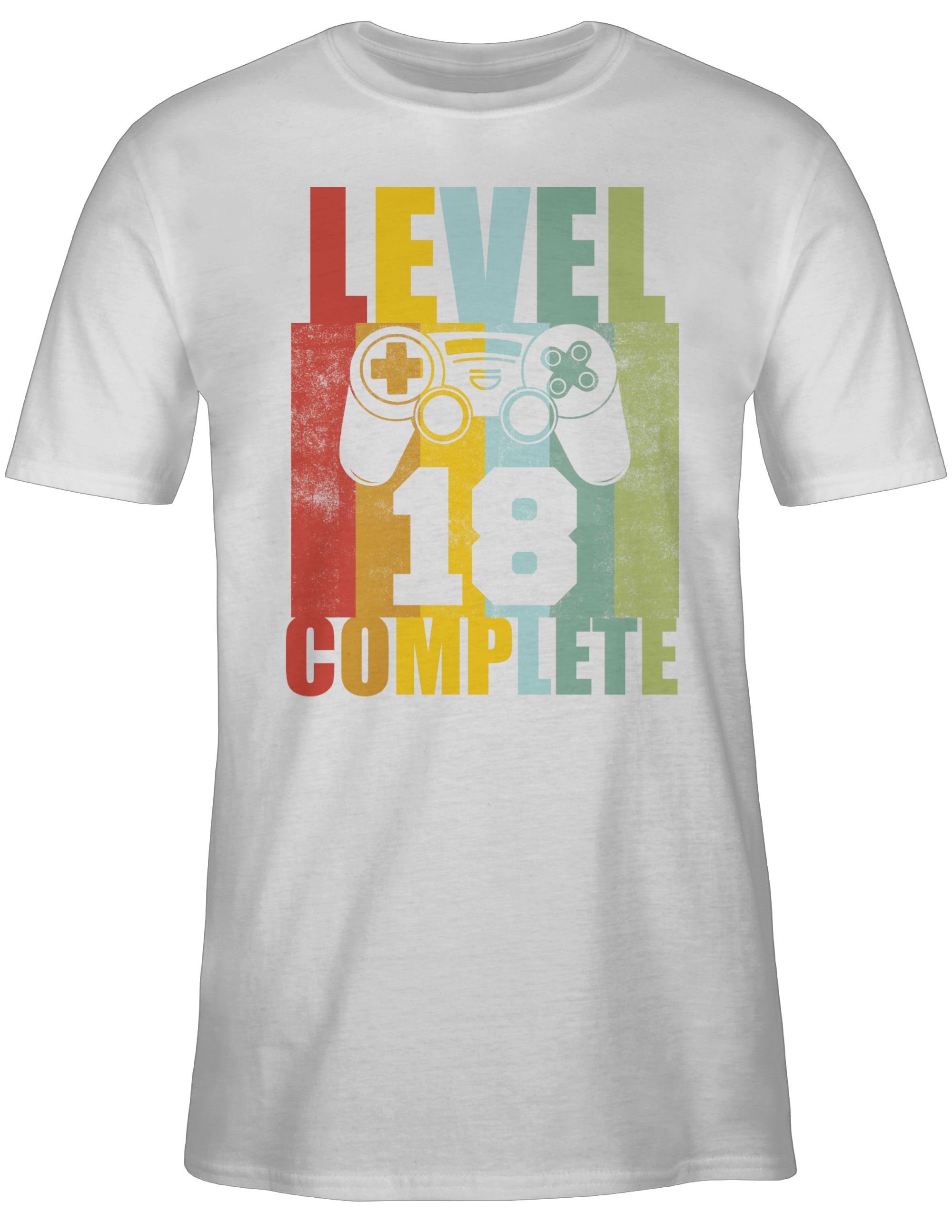 Shirtracer T-Shirt Level Eighteen complete Vintage 18. Geburtstag