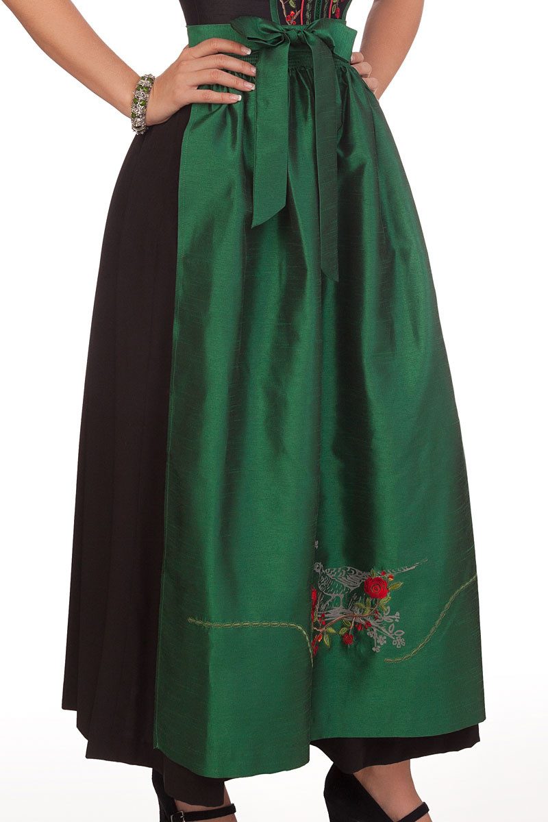 Spieth & Wensky Dirndl Dirndl lang 2tlg. - WINCHESTER - flaschengrün, beere – Bild 5 von 5