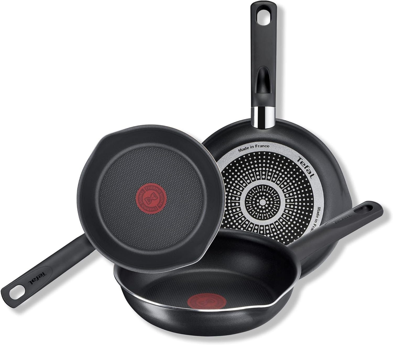 Tefal Pfannen-Set, Aluminium, Antihaftversiegeltes kochgeschirr titanium  antihaftversiegelung