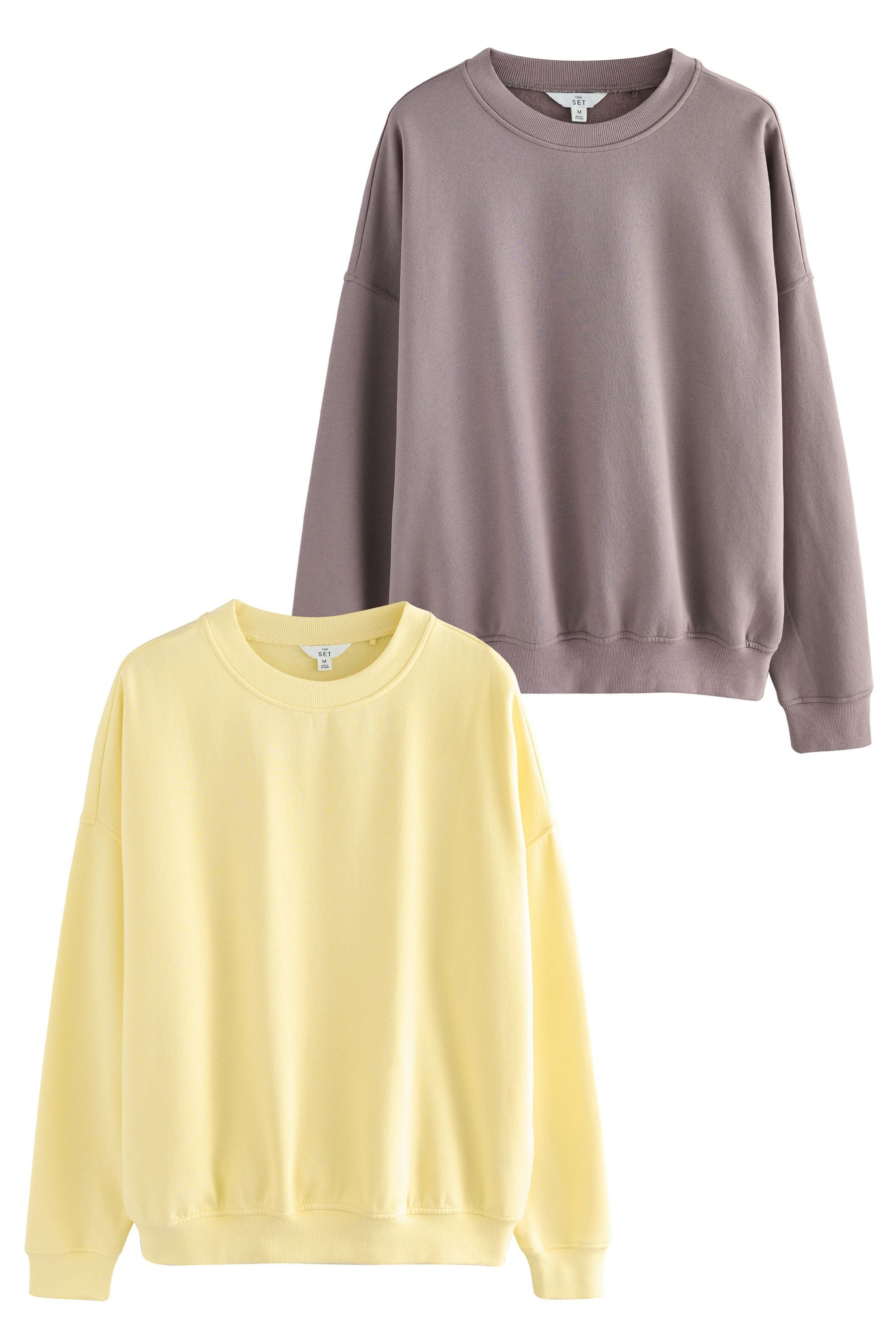 Sweater The Set Rundhals-Sweatshirts, 2er-Pack