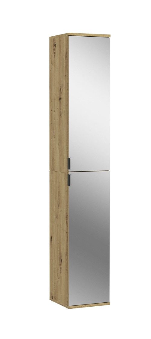 xonox.home Kleiderschrank Garderobenschrank Projekt X, Artisan Eiche, Spiegeltüren 30 cm