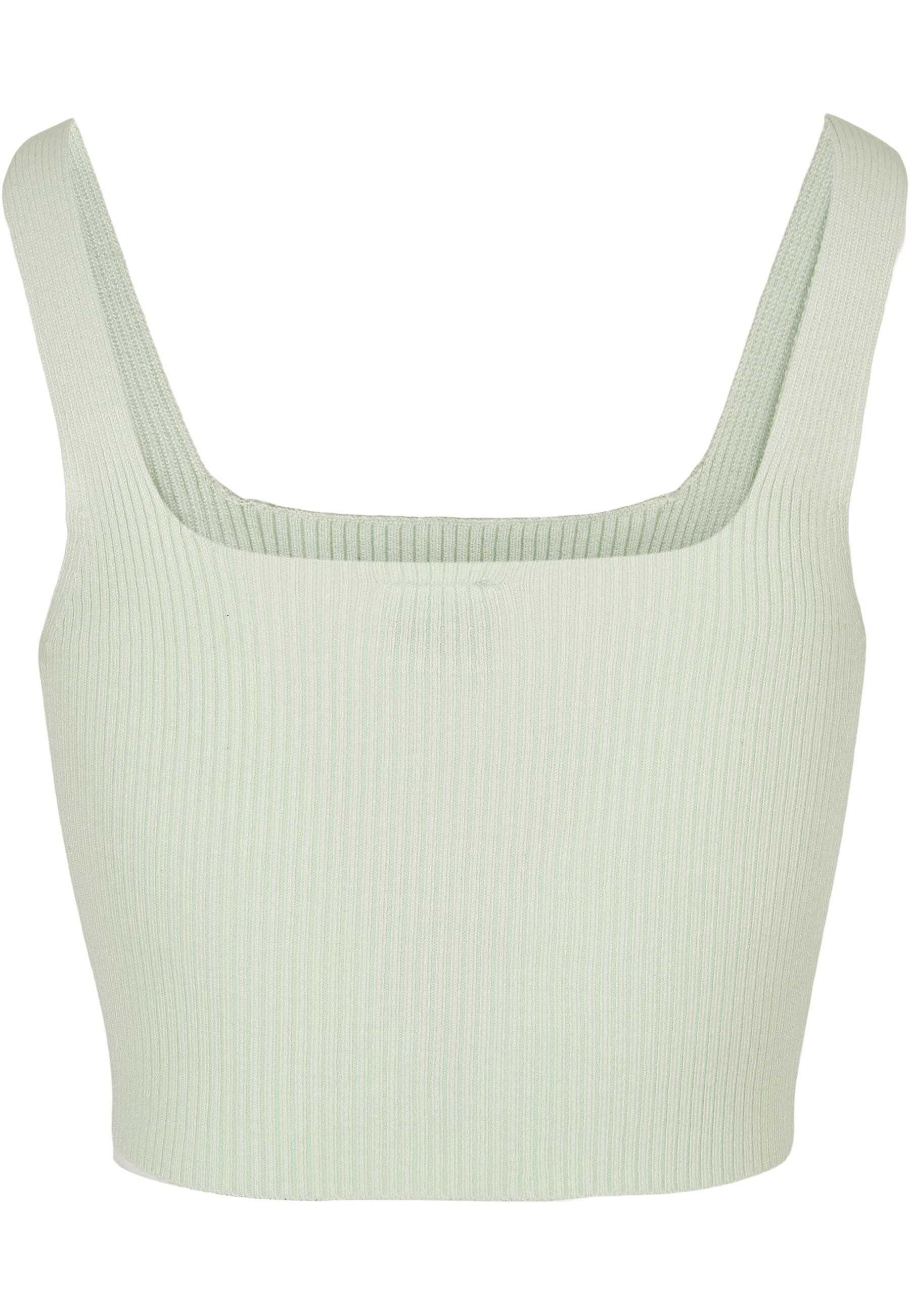 URBAN CLASSICS Muskelshirt Urban Classics Damen Ladies Cropped Knit Top (1- günstig online kaufen