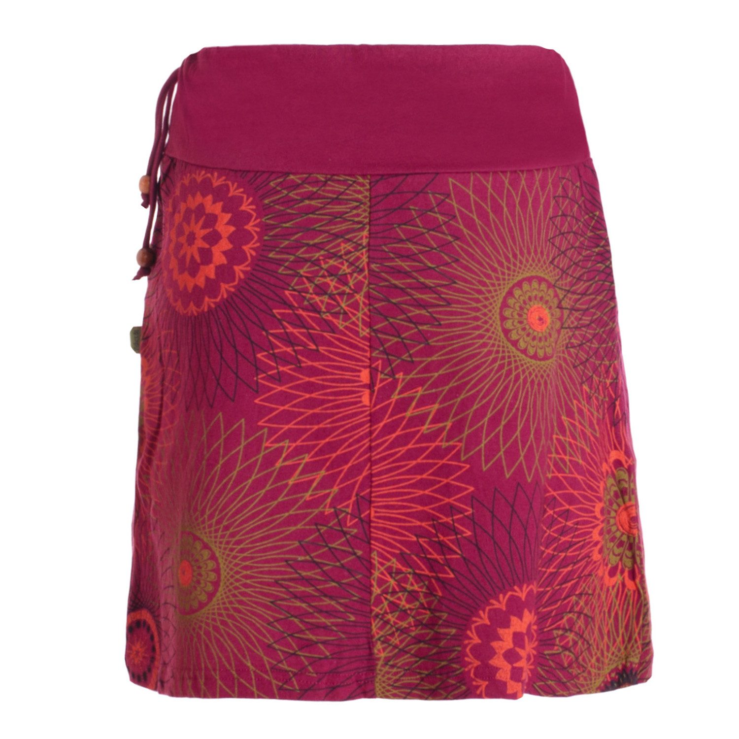 Vishes Minirock Damen Baumwolle Mandala-Muster breiter günstig online kaufen