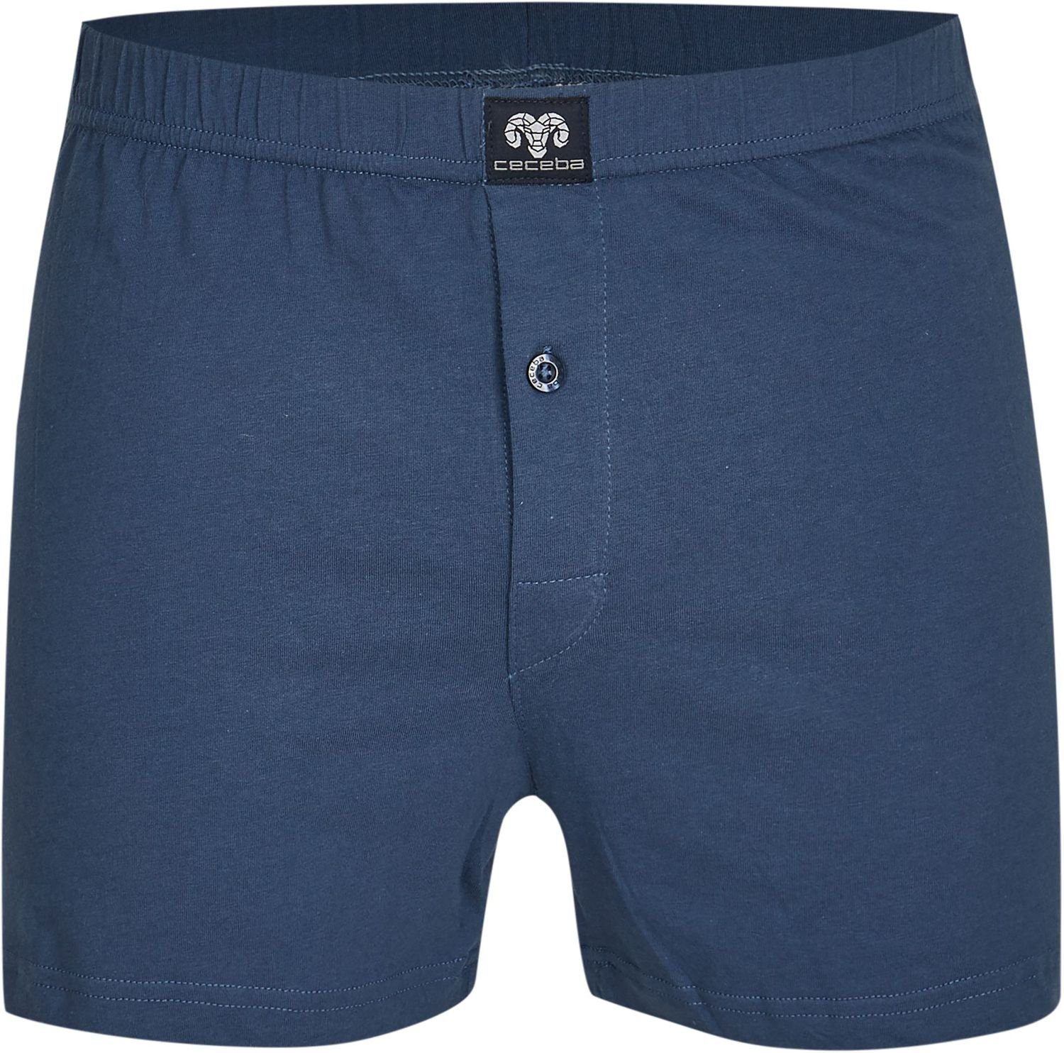 Herren Jersey (1-St) Größen Unterhosen Shorts Ceceba blau große Boxershorts CECEBA 4 Boxershorts