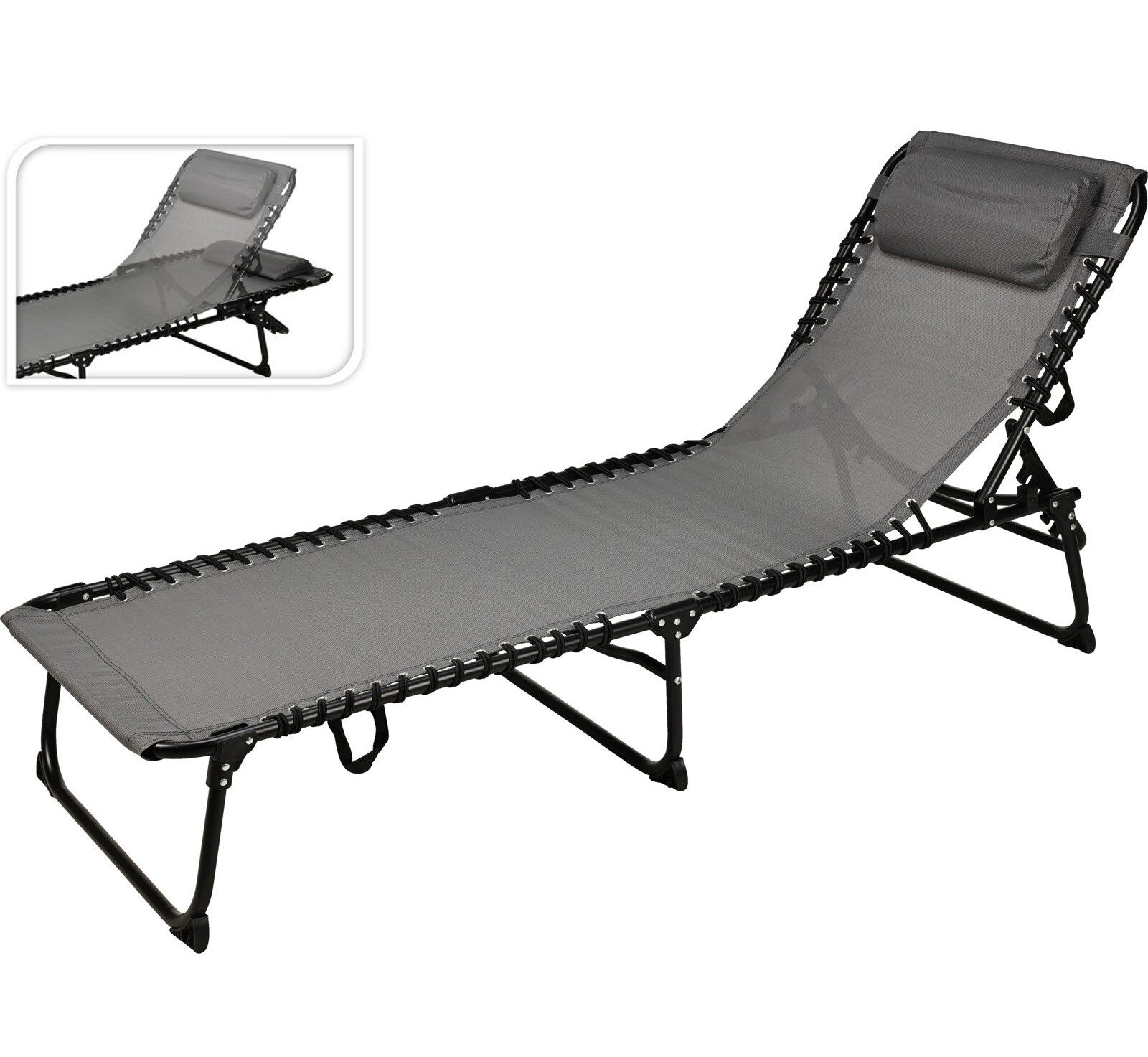 Koopman Gartenliege Sonnenliege Liege Klappliege Liegestuhl, günstig online kaufen