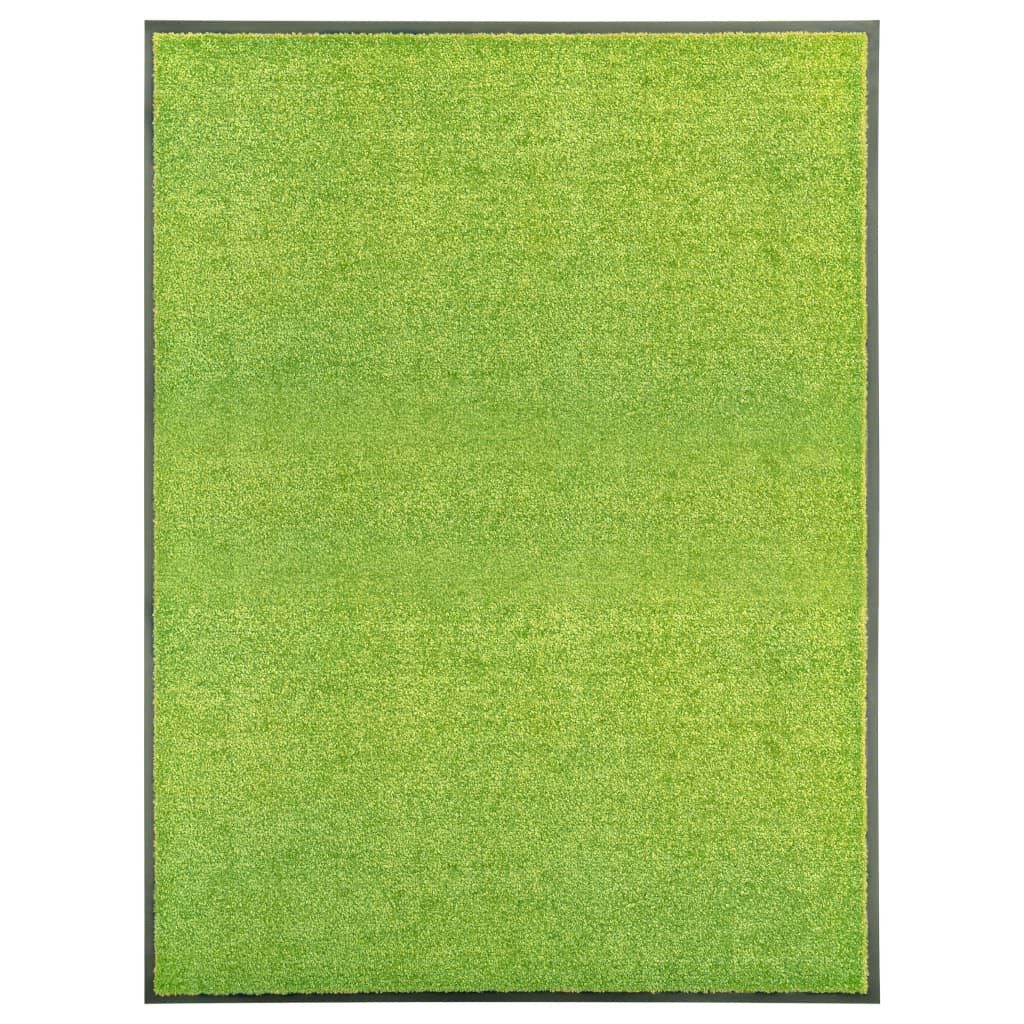vidaXL Fußmatte 90 x 120 cm Türmatte Fußmatte Waschbar Grün 90x120 cm Schmutzfangmatte, Rechteck, Höhe: 0 mm