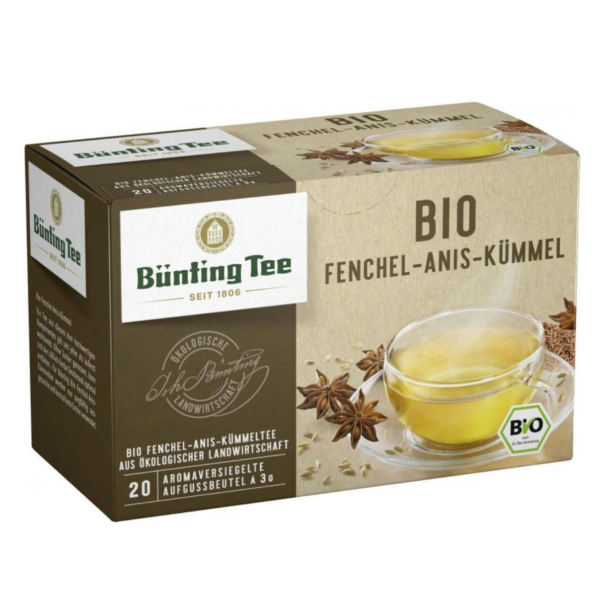 Bünting Tee Tee, Bio Bünting Tee Fenchel Anis Kümmel 60g