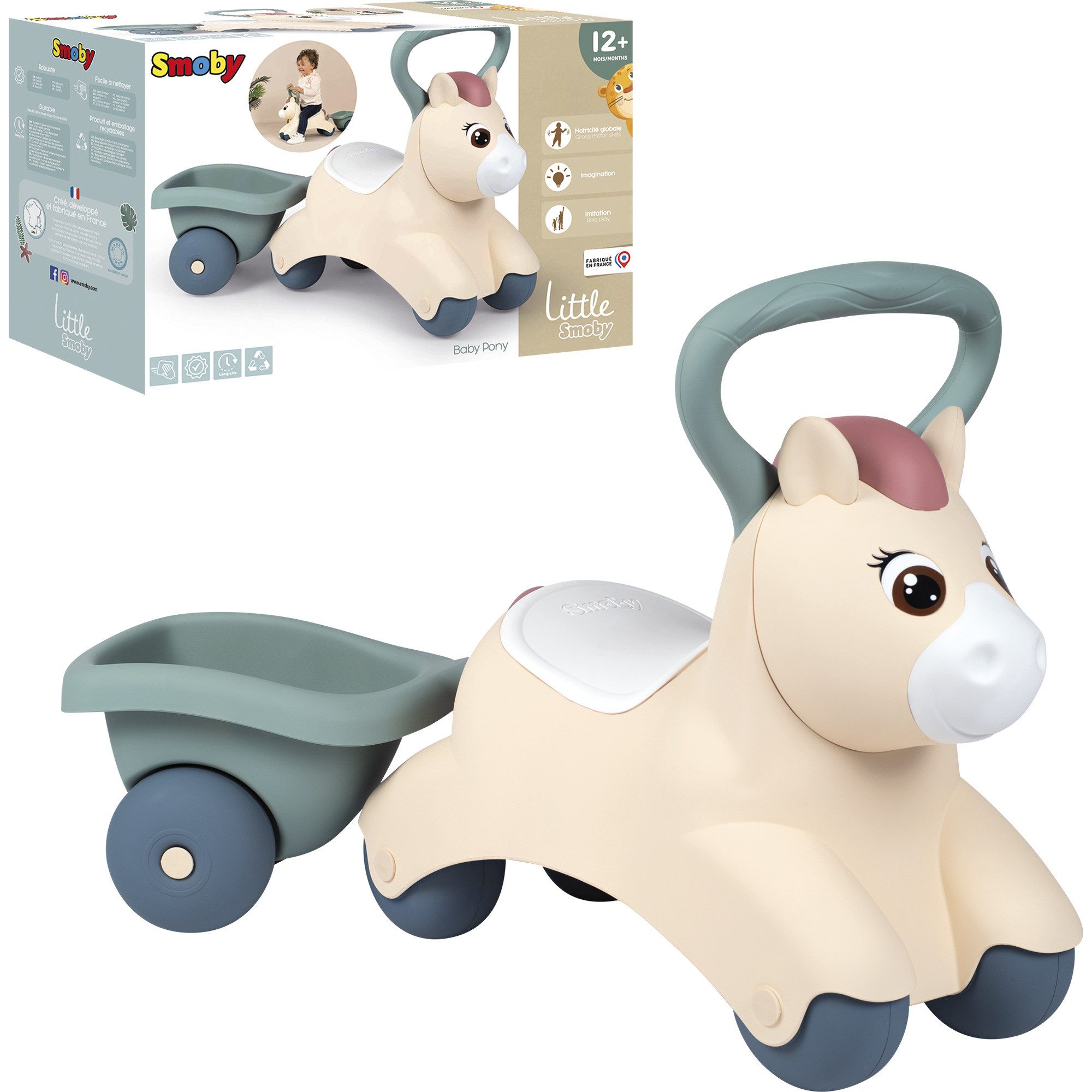 Smoby Nachziehspielzeug Smoby Little Smoby Машинки Bobby-Car и каталкиfahrzeug Baby-Pony
