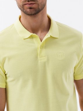 OMBRE Poloshirt Ombre Herren-Pique-Strick-Poloshirt - lindgrün V15 S1374 M