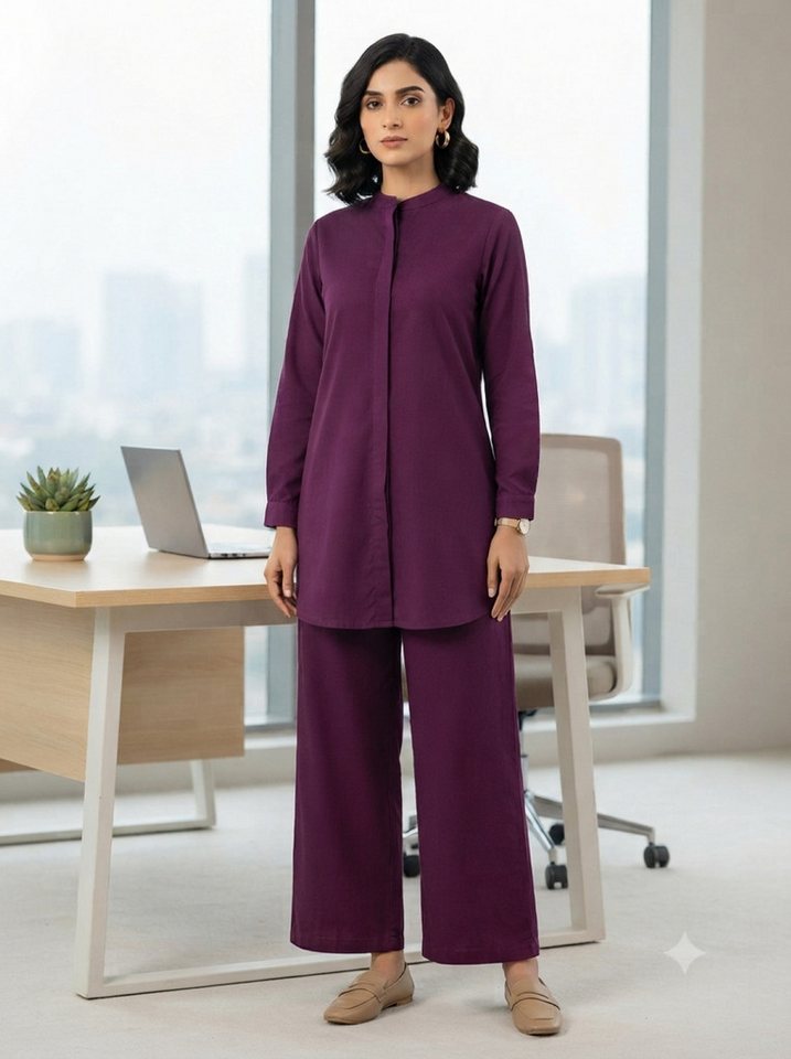 PfauGermany Langarmhemd All day Comfort Wear .Co-Ord set .2pcs .Hemd +Palazzo Hose