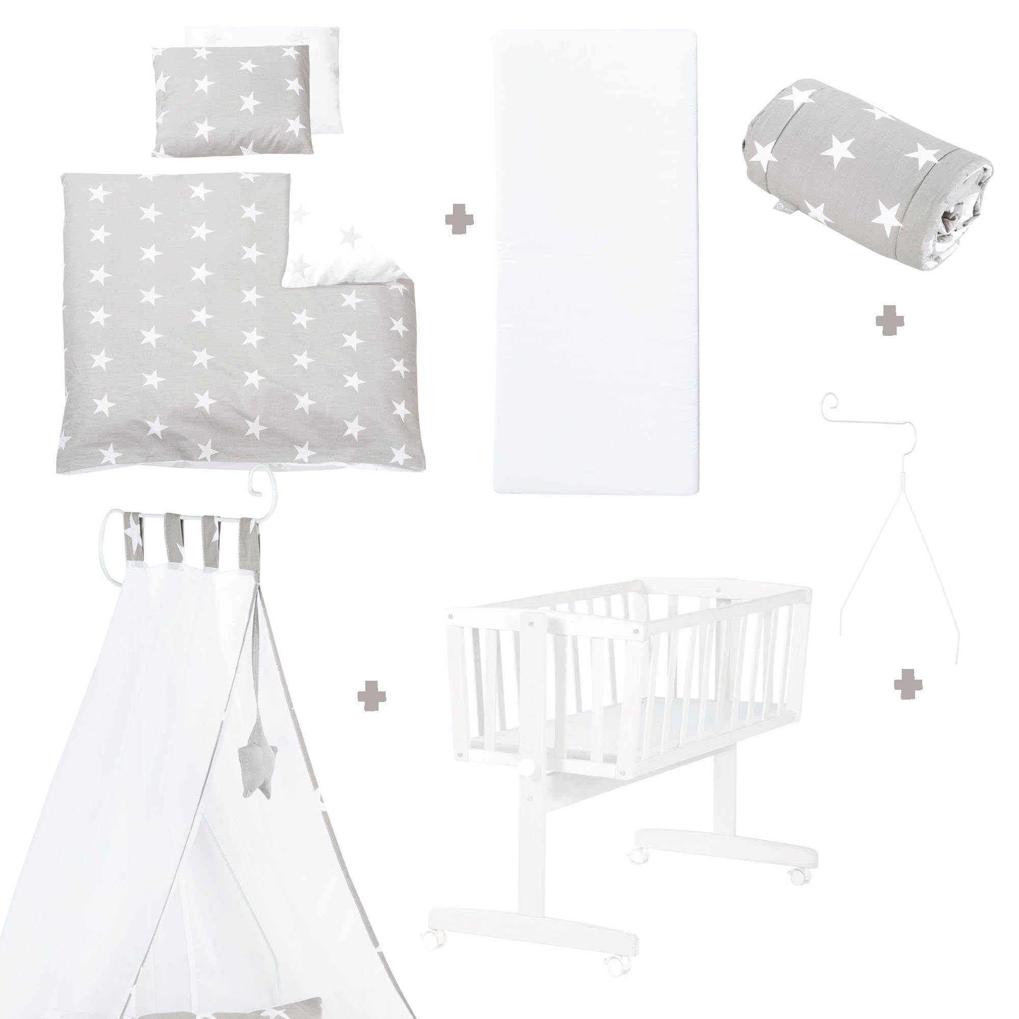 Stubenbett Komplettwiegenset, Little Stars