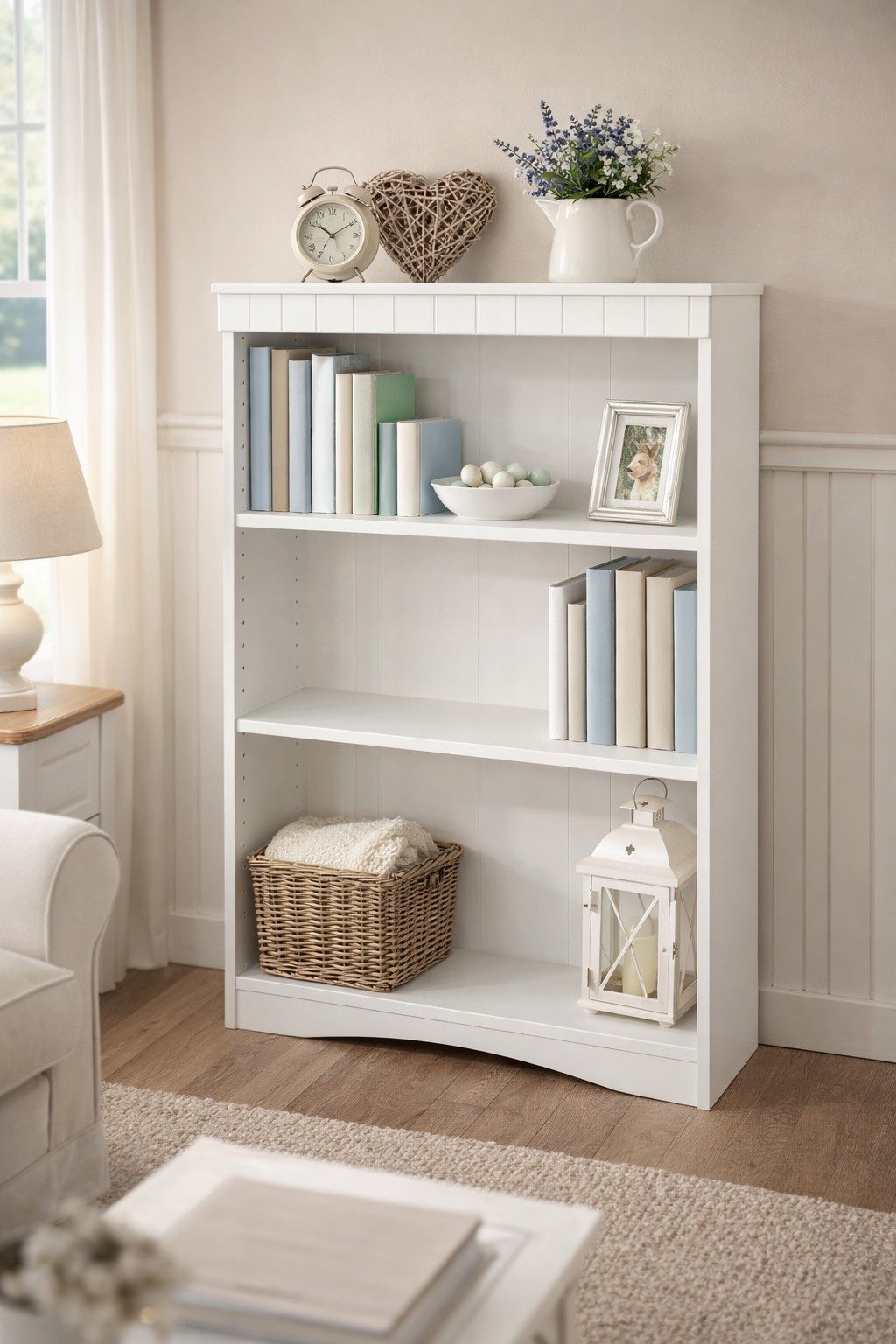 bv-vertrieb Aktenschrank Aktenschrank Büroschrank Mehrzweckschrank Landhausstil weiss