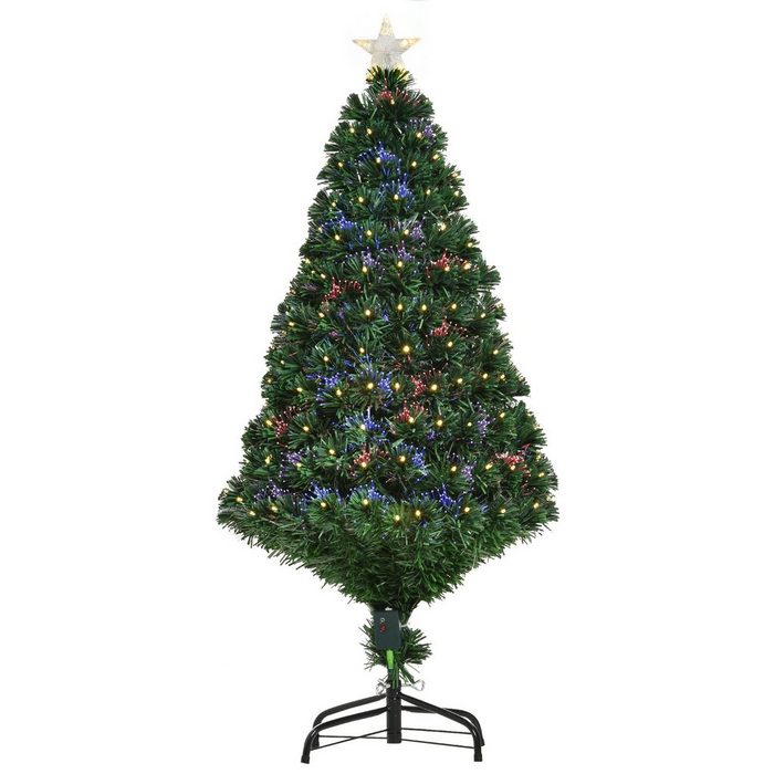 HOMCOM Künstlicher Weihnachtsbaum Weihnachtsbaum inklusive Metallständer 62 x 120 cm (BxH) grün