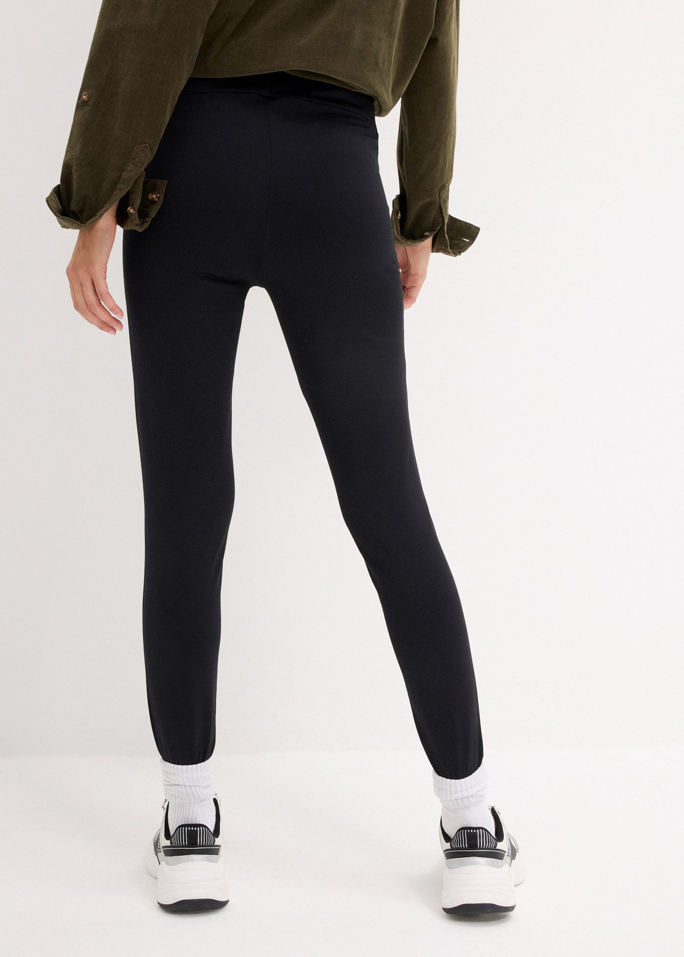 bonprix Umstandsleggings leicht angeraute Innenseite, Skinny Fit, breites Bauchband