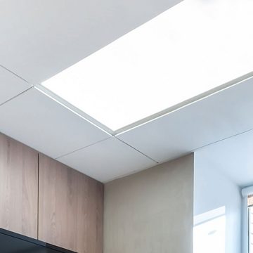 etc-shop LED Deckenleuchte, LED-Leuchtmittel fest verbaut, Kaltweiß, LED Decken Einbau Panel weiß Büro Beleuchtung Arbeits