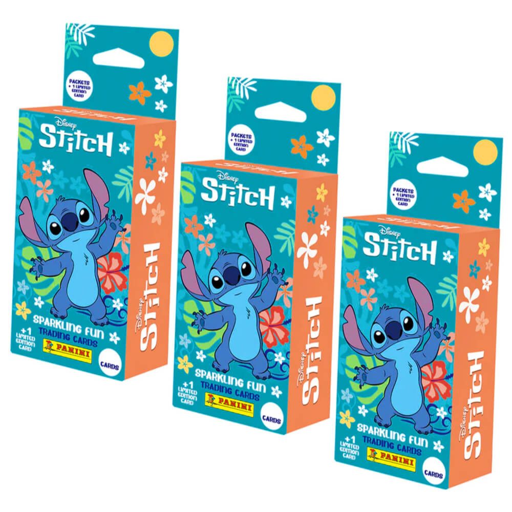 Panini Sammelkarte Stitch Karten - (2025) Stitch Trading Cards Sammelkarten - 3 Blister, - 3 Blister