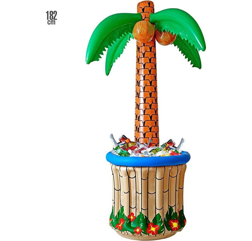 Thumbnail - Widmann S.r.l. Aufblasbarer Cooler Palme, mit Getränkekühler zum Befüllen mit Eis und Wasser