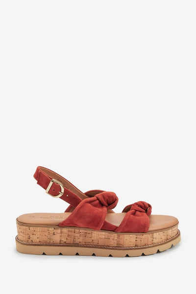 Next Forever Comfort Flatform-Sandalen mit Doppelknoten Keilsandalette (1-tlg)