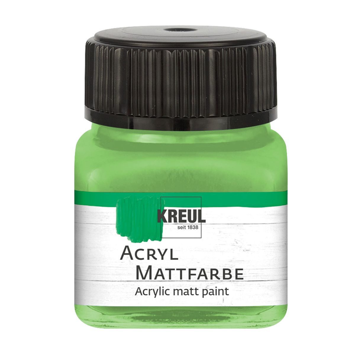 C. KREUL Acrylfarbe KREUL Acryl Mattfarbe maigrün 20ml Glas