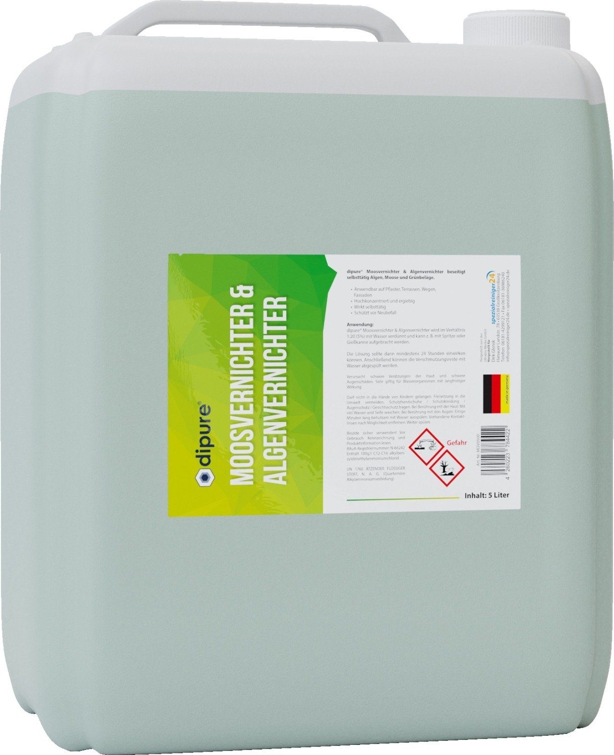 Moosvernichter & Algenvernichter Grünbelagentferner