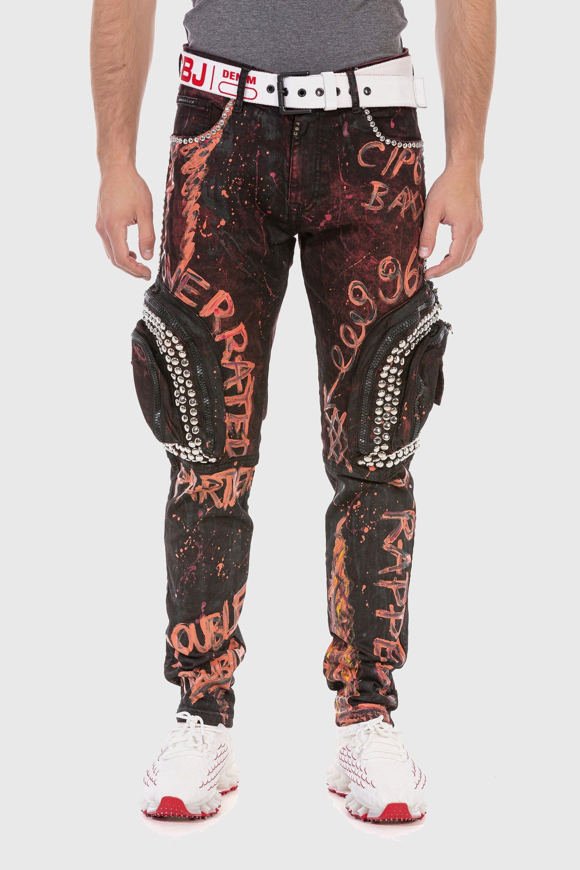 Cipo & Baxx Cargojeans Jeans mit Cargo-Taschen