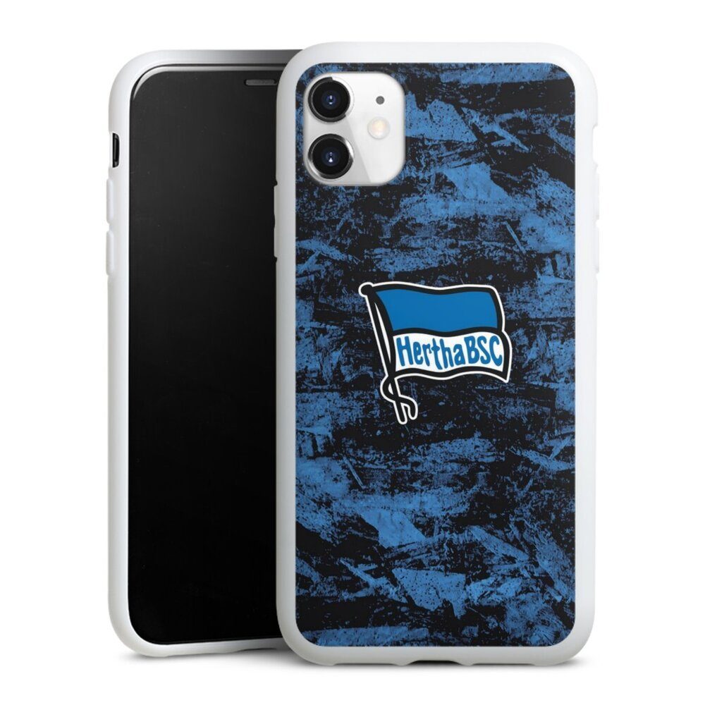 DeinDesign Handyhülle Flagge Logo Hertha BSC Logo, Grunge, Apple iPhone 11 Silikon Hülle Bumper Case Handy Schutzhülle