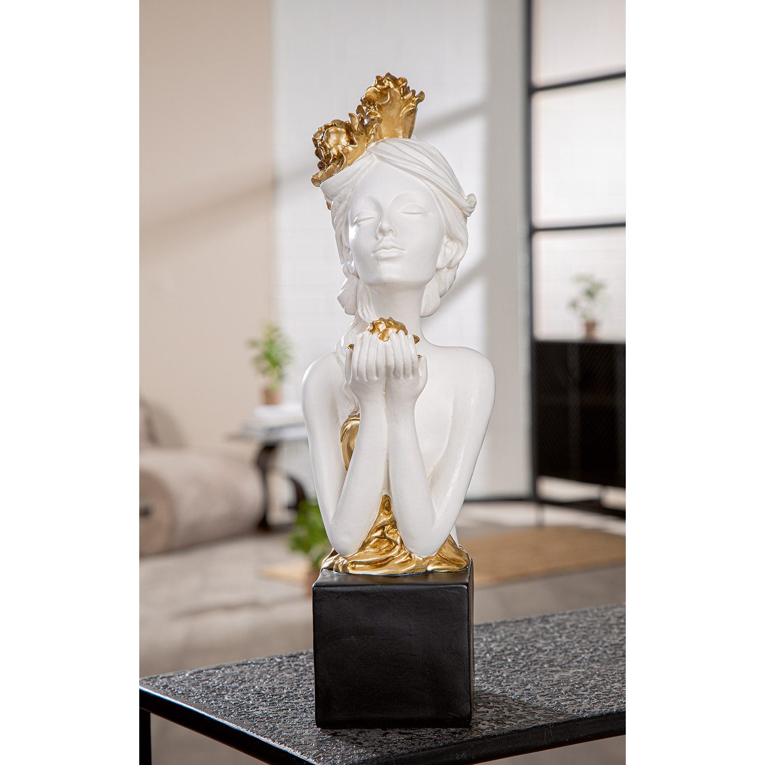 GILDE Dekofigur Skulptur Rosenliebe, Höhe: 42 cm