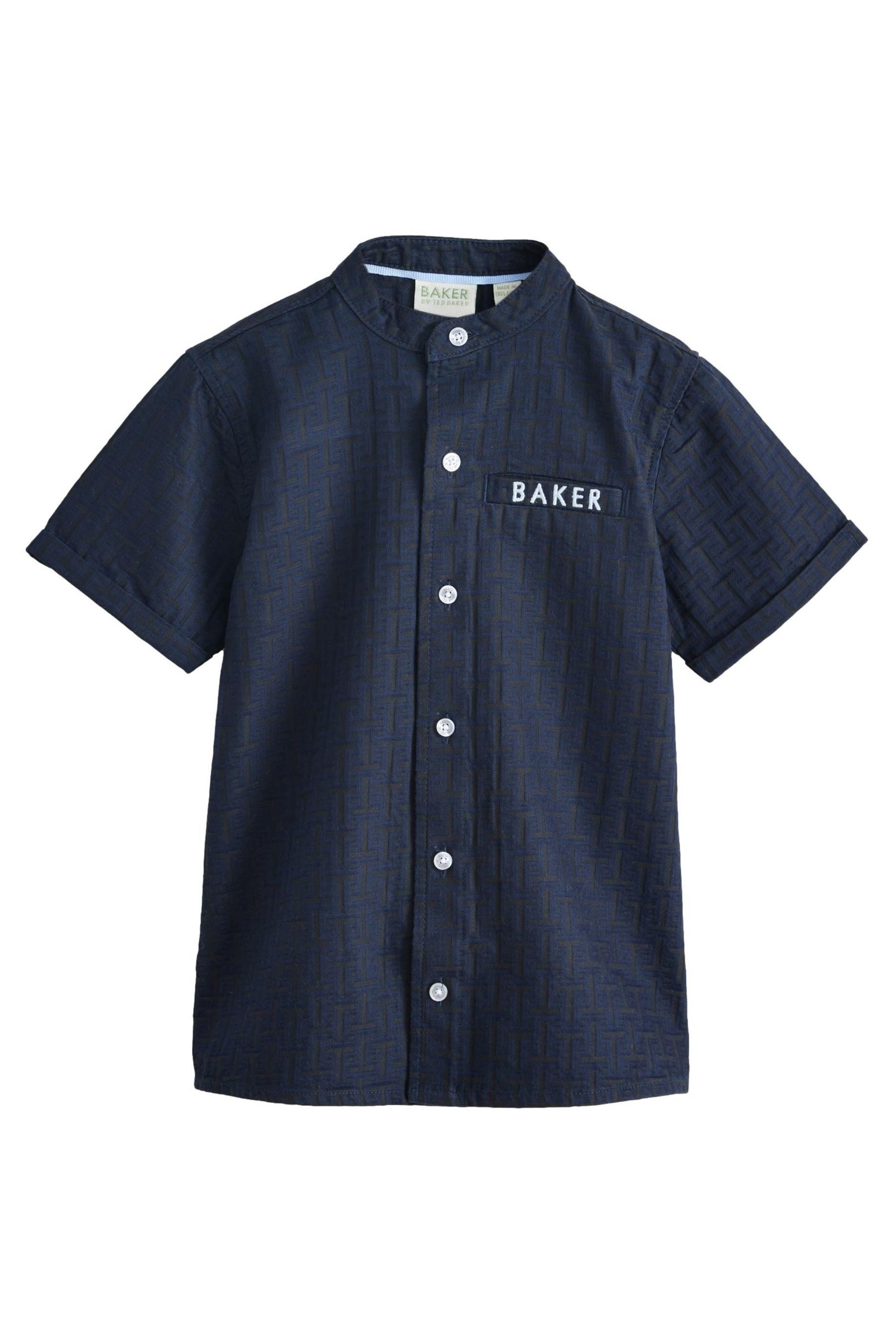 Kurzarmhemd Baker by Ted Baker Hemd mit Stehkragen