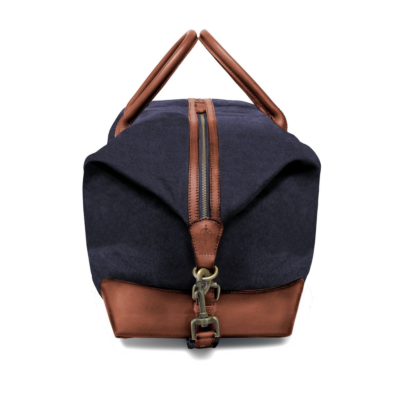 (L) Damen, Vintage-Design, Weekender Canvas Reisetasche DRAKENSBERG Marine-Blau, und im »David« Herren, handgemacht Büffelleder,