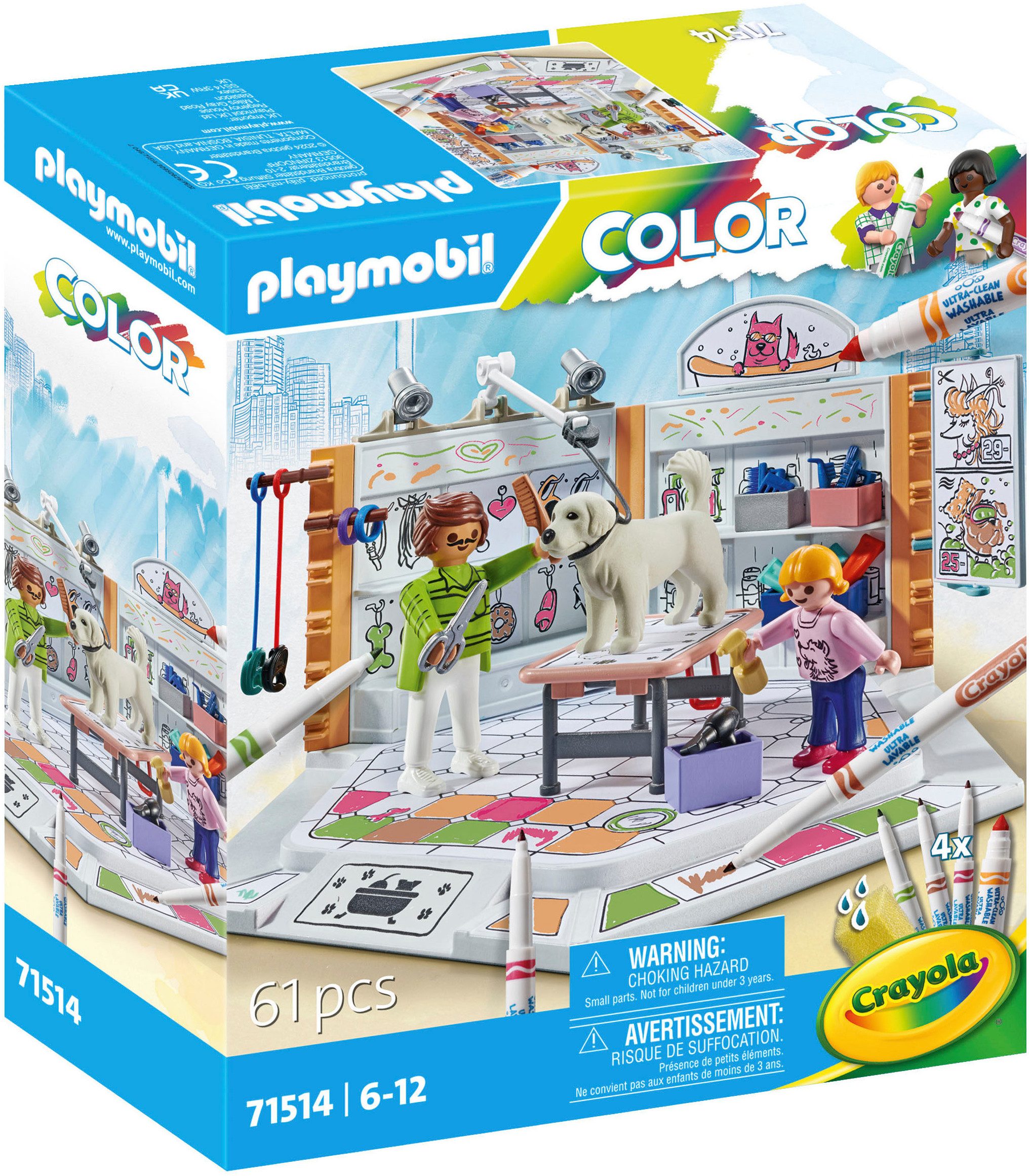 Playmobil® Hundesalon (71514), Color Konstruktions-Spielset, (61 St), Made günstig online kaufen