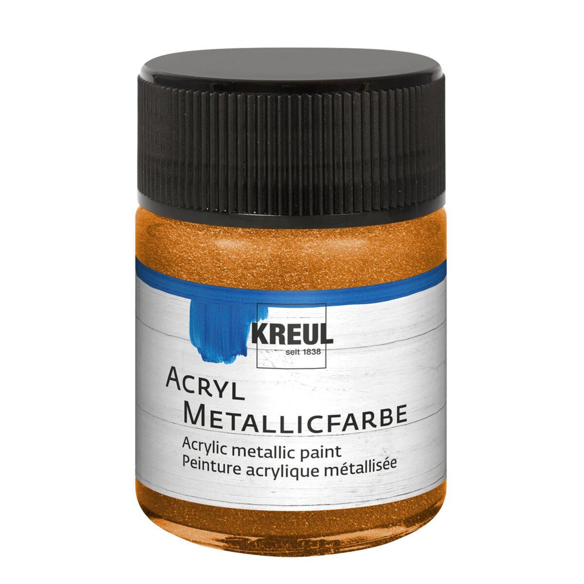 C. KREUL Acrylfarbe KREUL Acryl Metallicfarbe goldbronze 50ml