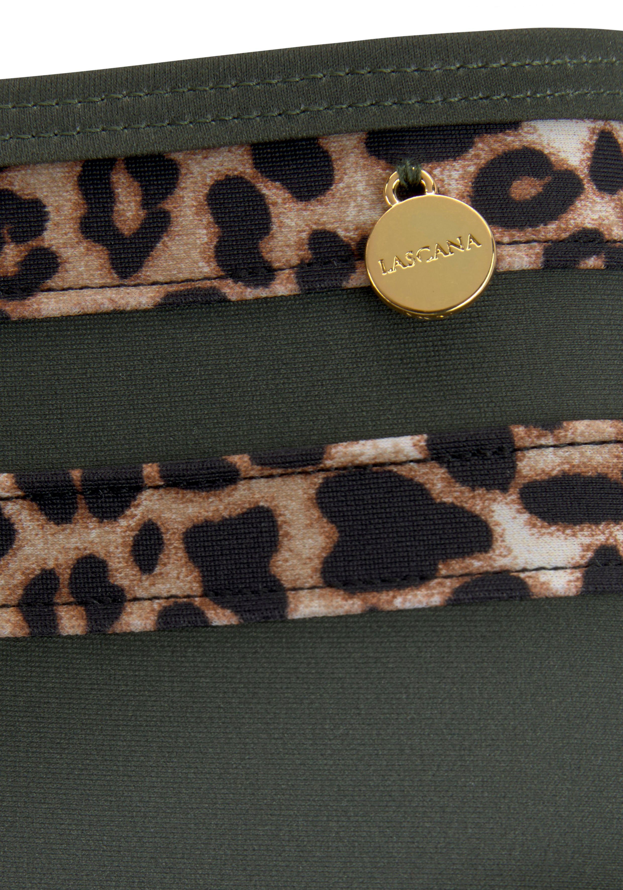 LASCANA Highwaist-Bikini-Hose Adelin mit bedruckten Einsätzen günstig online kaufen