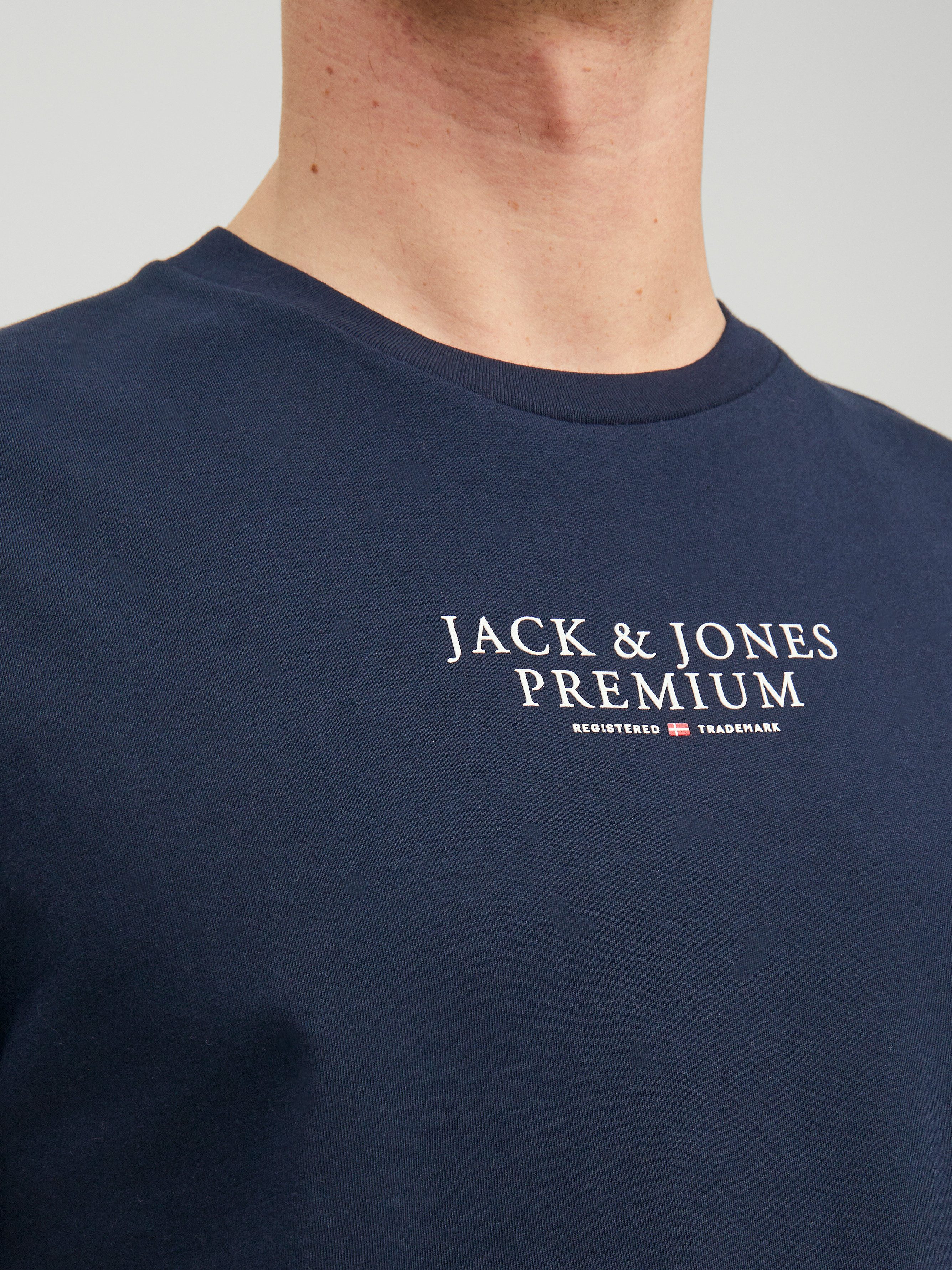 Jack & Jones T-Shirt BLUARCHIE TEE mit Logo Print