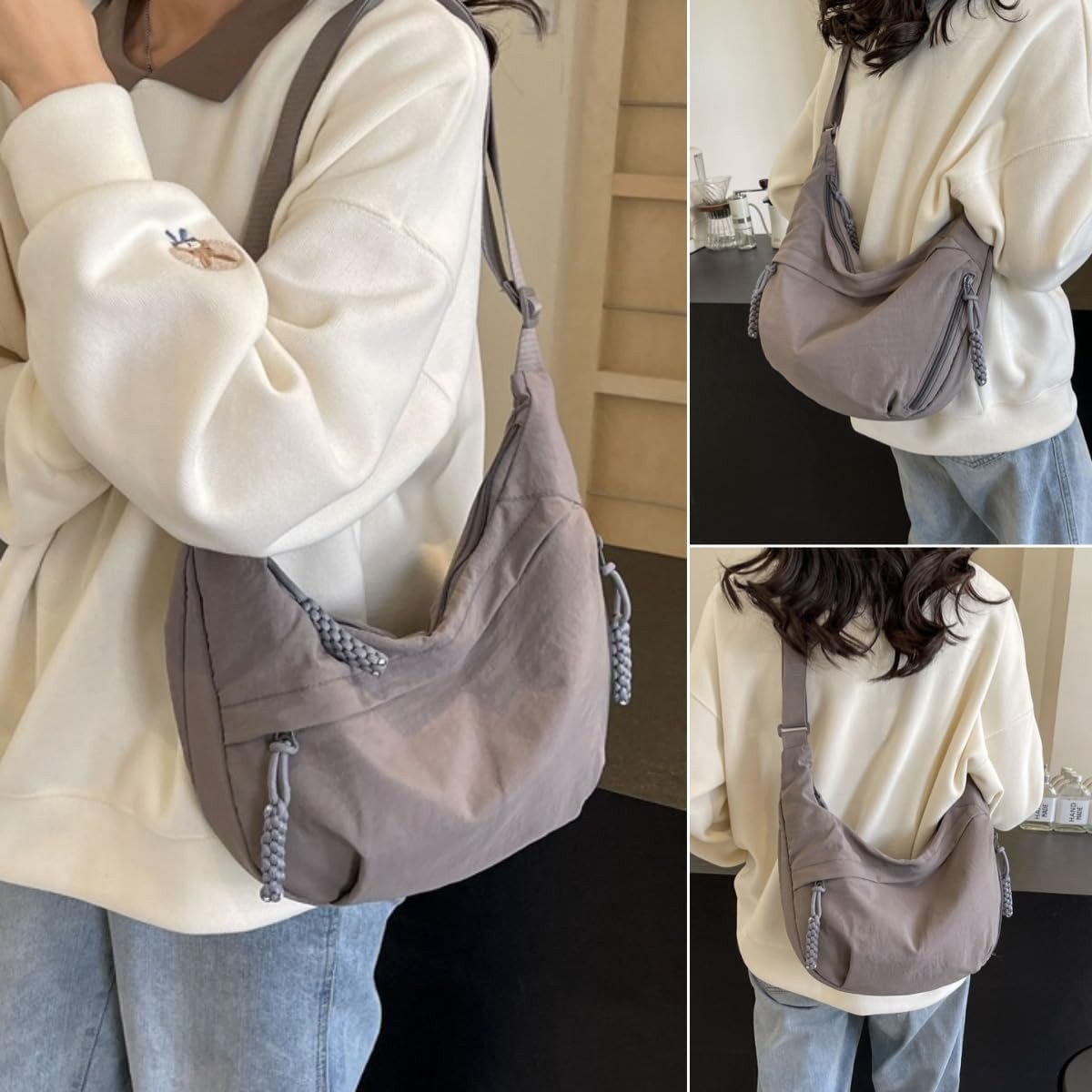 Cachito Bauchtasche Damen Gürteltasche Umhängetasche CrossBody, Nylon Schultertasche, Handtasche für Arbeit, Reisen, Alltag