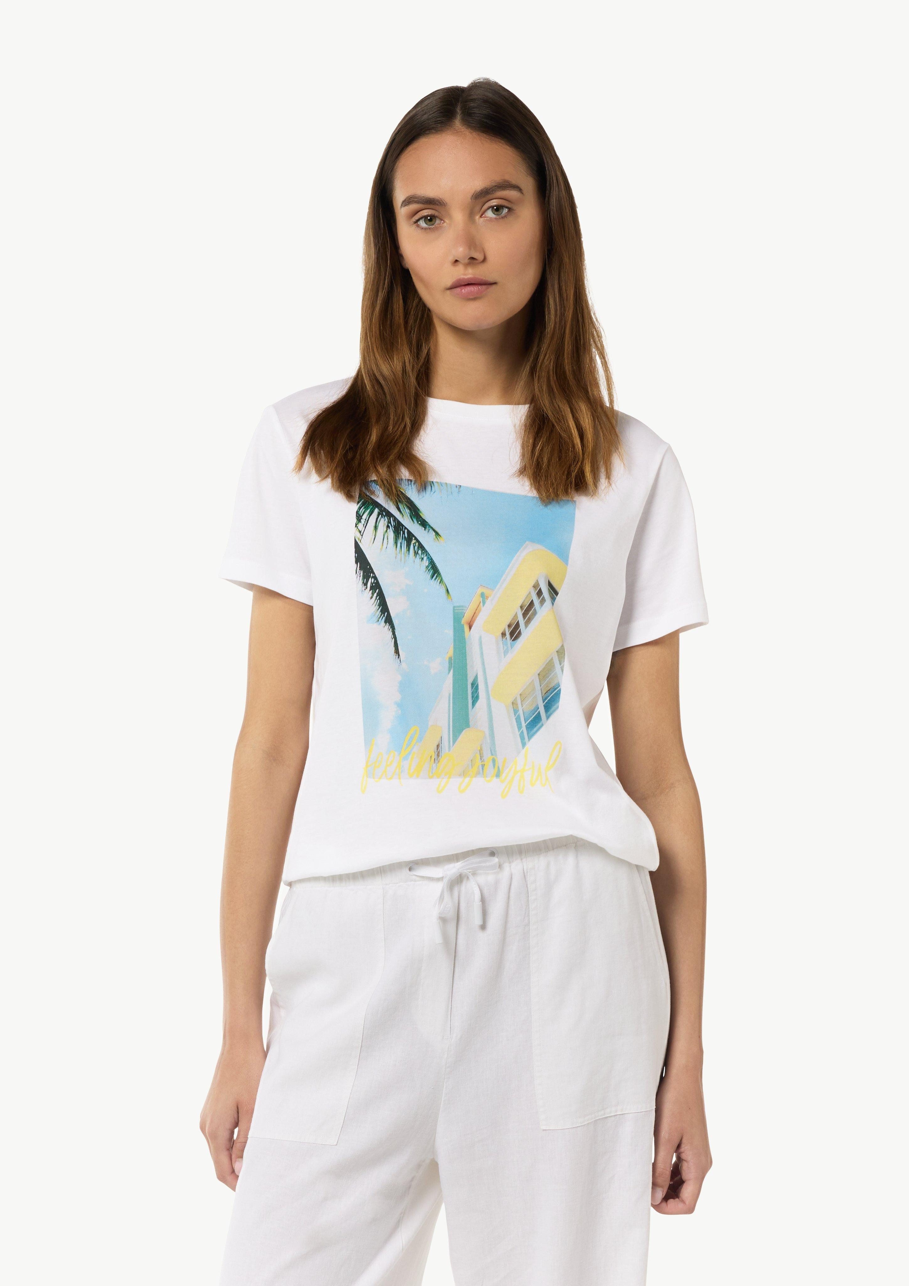comma casual identity Kurzarmshirt Baumwollshirt mit günstig online kaufen