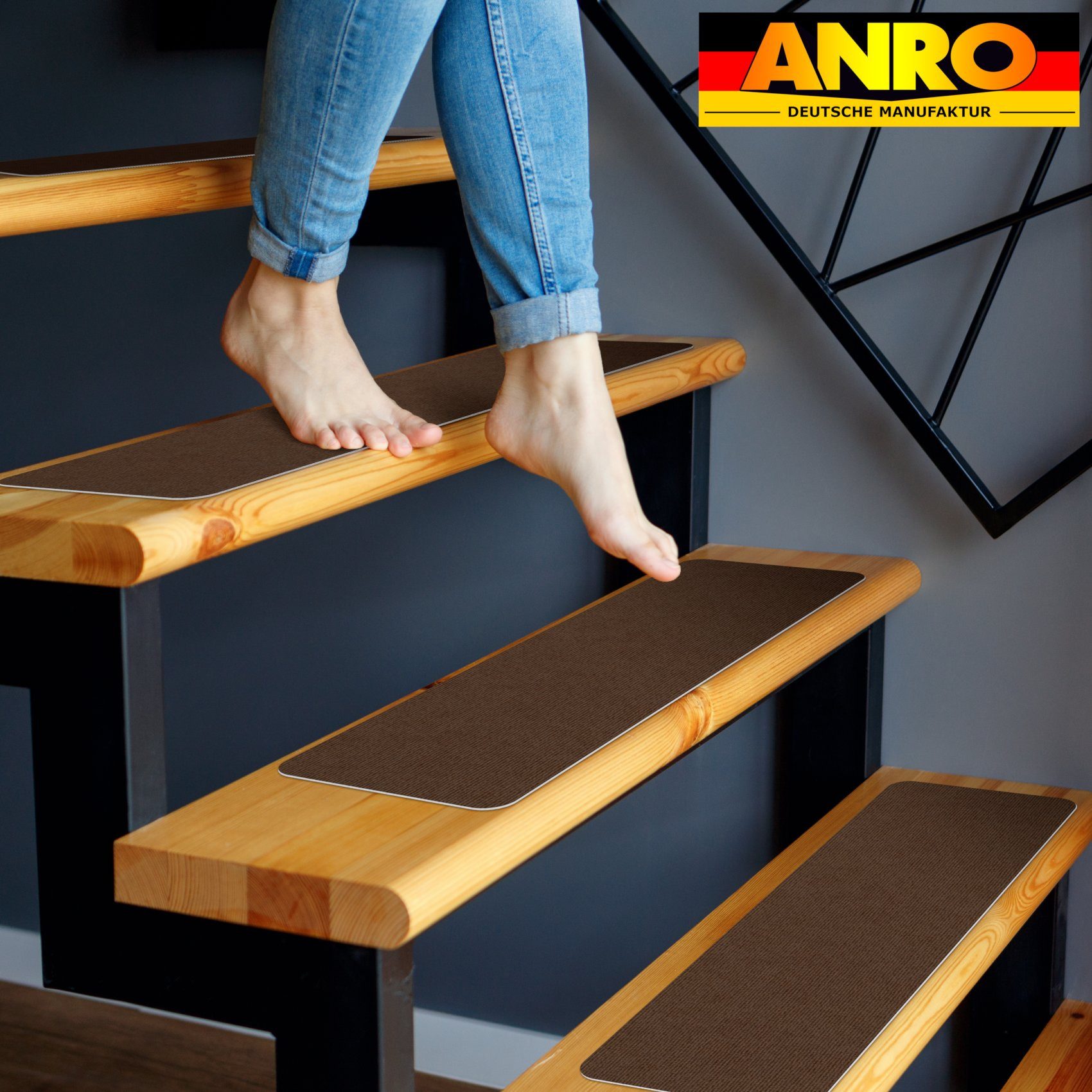 ANRO Stufenmatte Stufenschutz NEMESIS Treppenschutz Treppenmatte, Rechteck, günstig online kaufen