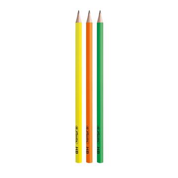 Herlitz Bleistift 3 Herlitz Bleistifte / Härtegrad: HB / "Neon Art"